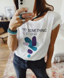 T - SHIRT PRUDENCE BLANC XS - ONE TEE