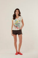T - SHIRT ROMANE MILK XS - ONE TEE