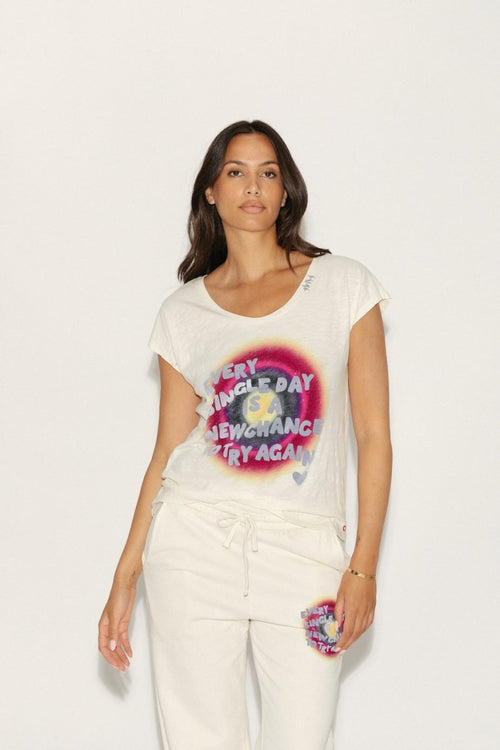 ROSA IVORY T-SHIRT XS - ONE TEE