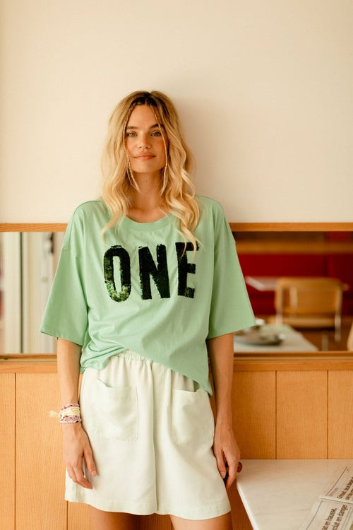 SHANNEN AQUA XS T-SHIRT - ONE TEE