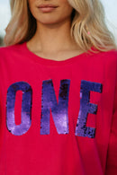 T - SHIRT SHANNEN PINK XS - ONE TEE