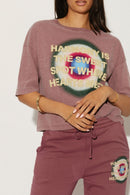 TANIA PLUM T-SHIRT XS - ONE TEE