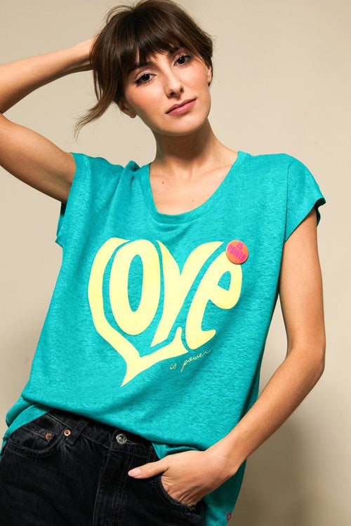 ANNA LIN GREEN TEE SHIRT XS - ONE TEE