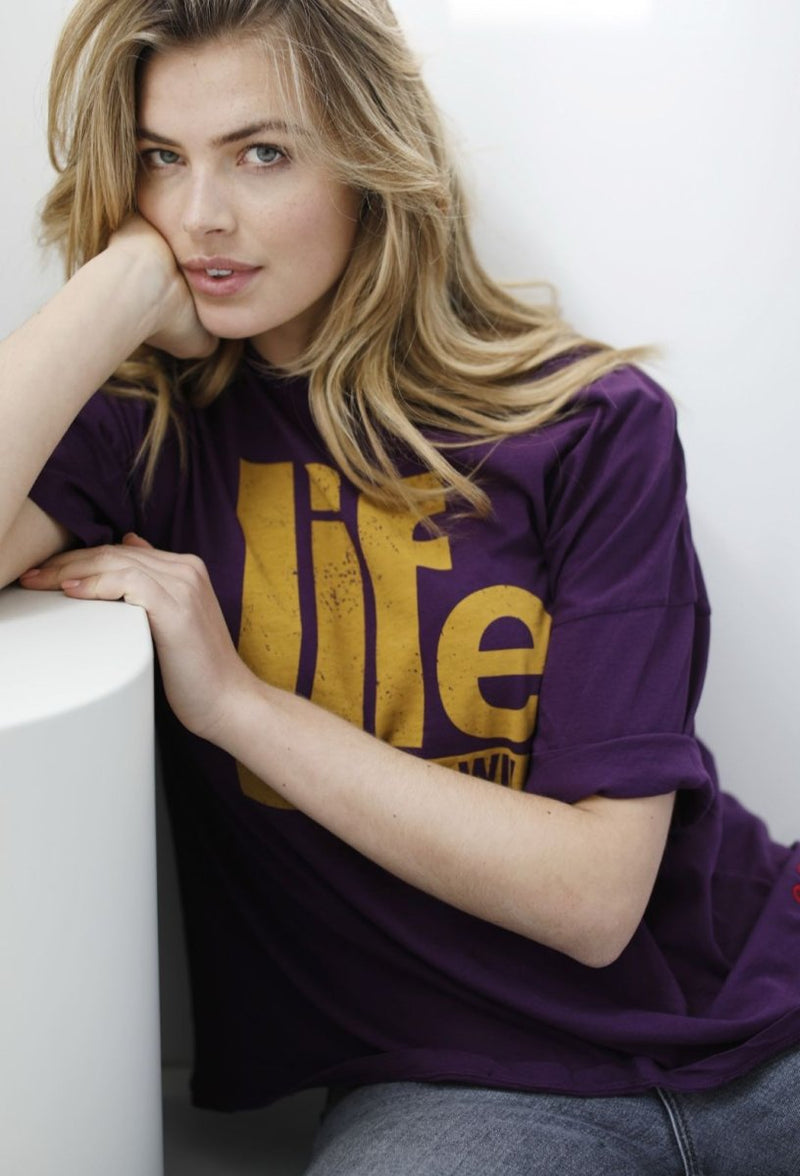 TEE SHIRT CLOVIS PRUNE XS - ONE TEE