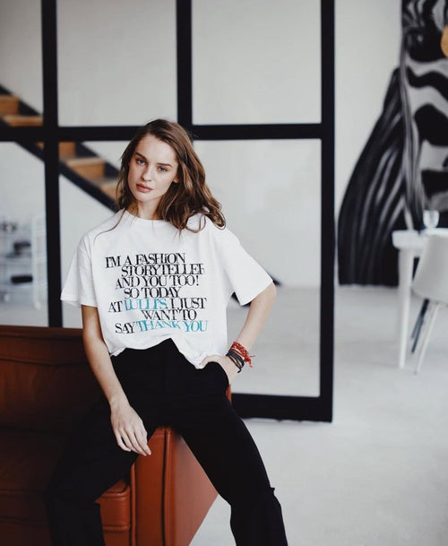 LULLI WHITE TEE SHIRT One size - ONE TEE