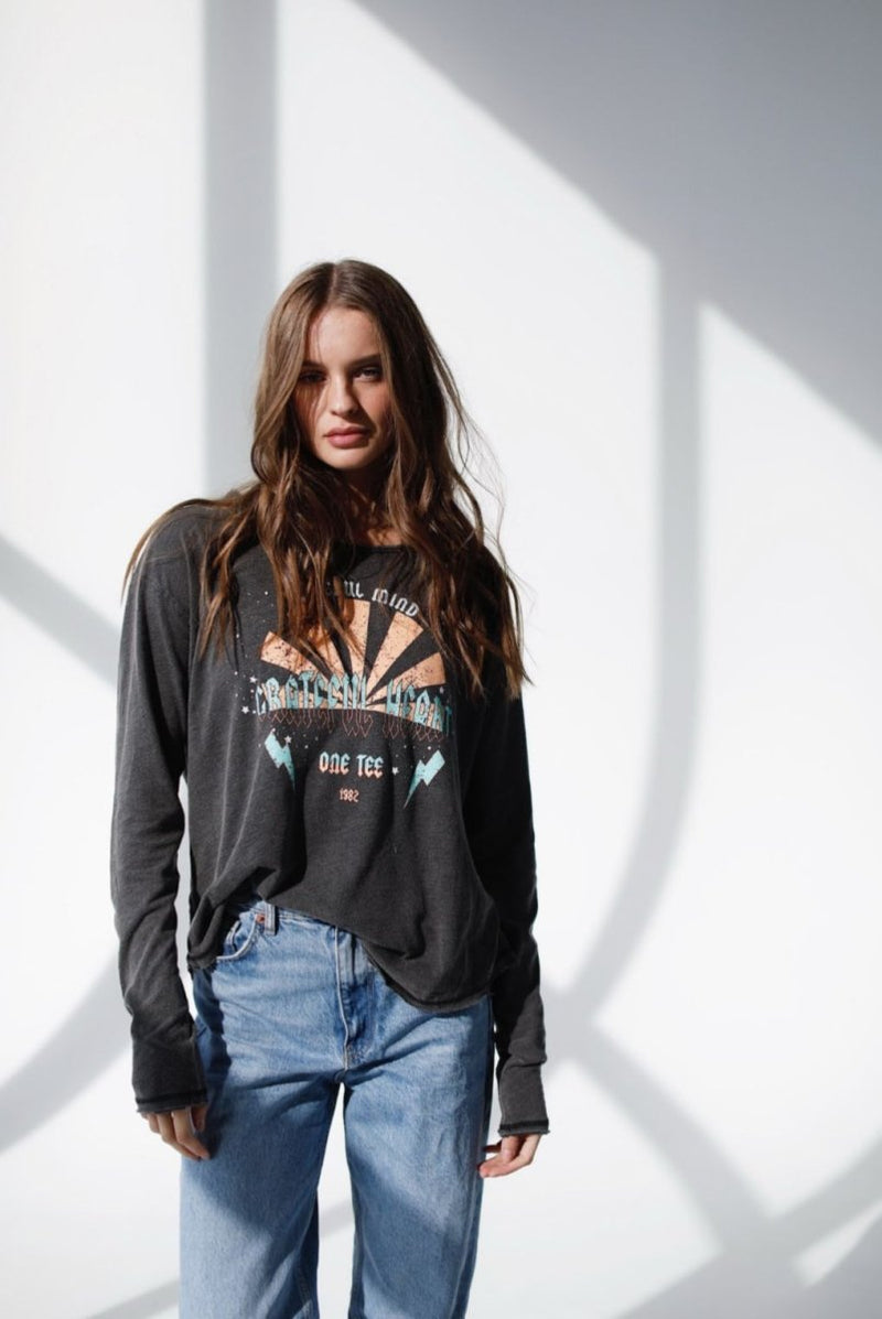 TEE SHIRT MANCHES LONGUES SARA CARBONE XS - ONE TEE