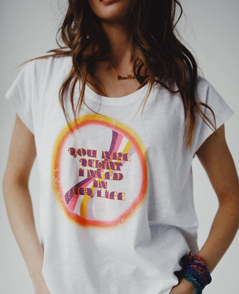 YAEL IVORY TEE SHIRT XS - ONE TEE