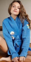 KIM BLUE KIMONO JACKET M/L - ONE TEE