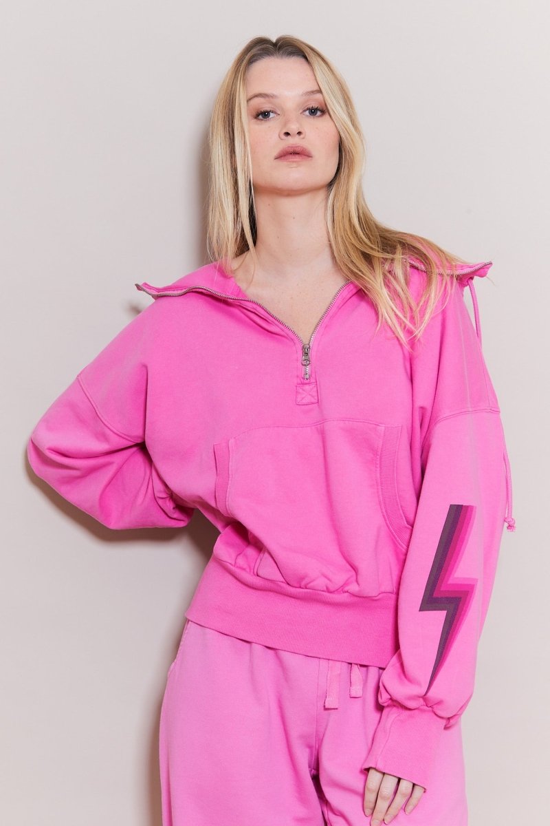 SWEAT PINK NATHAN X VÉRONIKA S/M - ONE TEE X VERONIKA LOUBRY