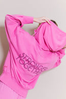 SWEAT PINK NATHAN X VÉRONIKA S/M - ONE TEE X VERONIKA LOUBRY