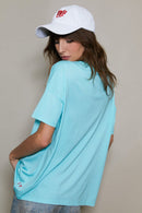 T - SHIRT AIDEN AQUA XS - ONE TEE X VERONIKA LOUBRY