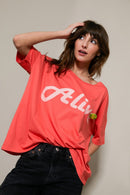 T - SHIRT AIDEN RED XS - ONE TEE X VERONIKA LOUBRY