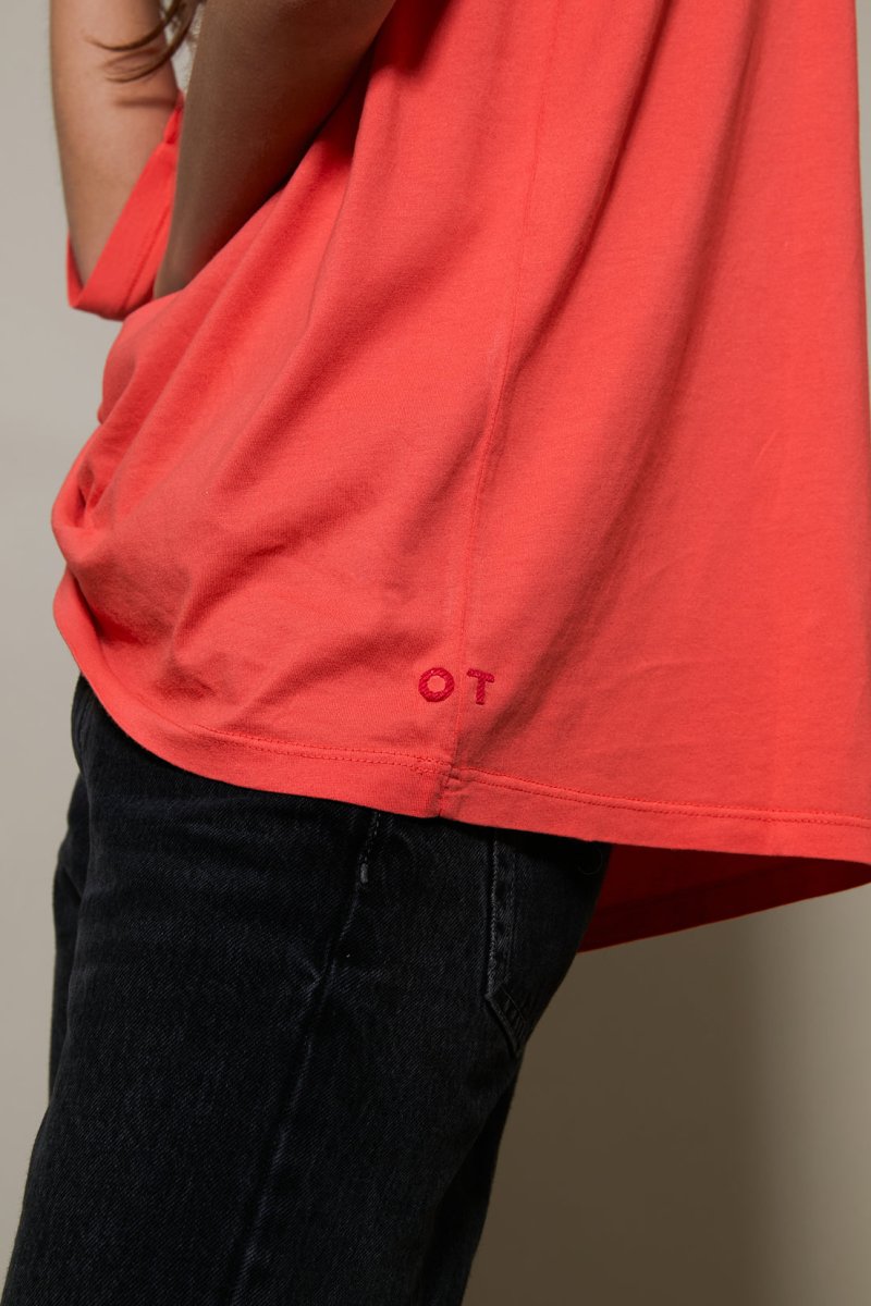 T - SHIRT AIDEN RED XS - ONE TEE X VERONIKA LOUBRY