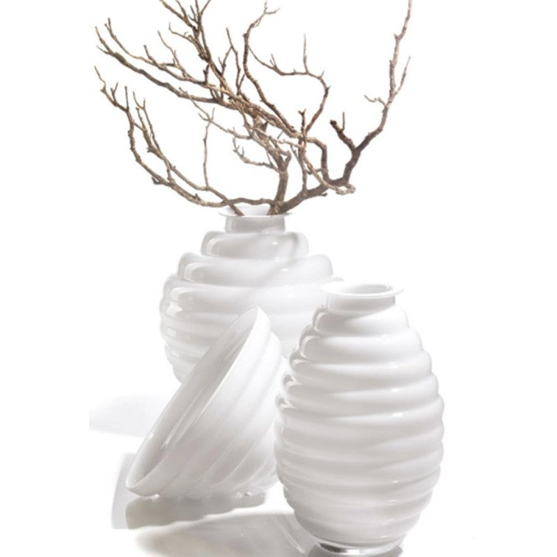 Anelli - Vase - H30 Cm - Blanc Lait
