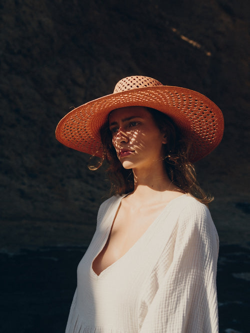 Opale Jr Straw Hat - Apricot