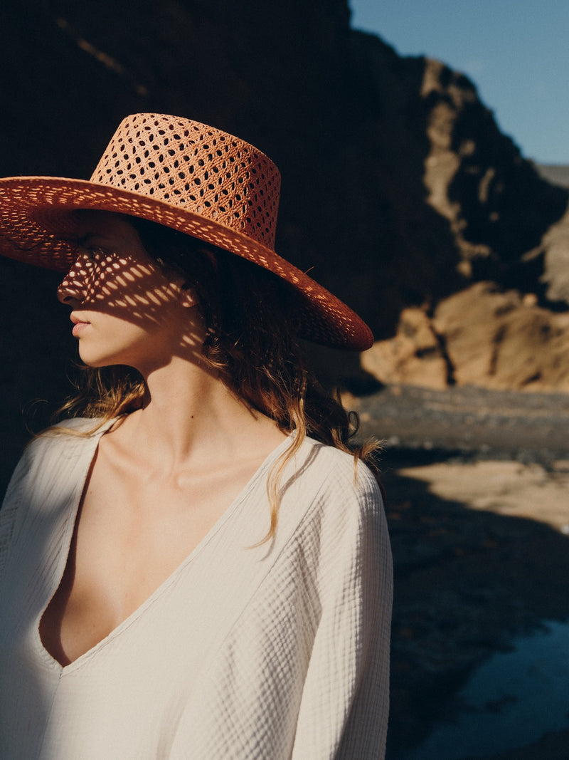 Opale Jr Straw Hat - Apricot