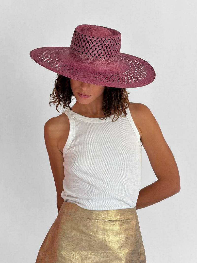 Chapeau Paille Opale Jr - Blush