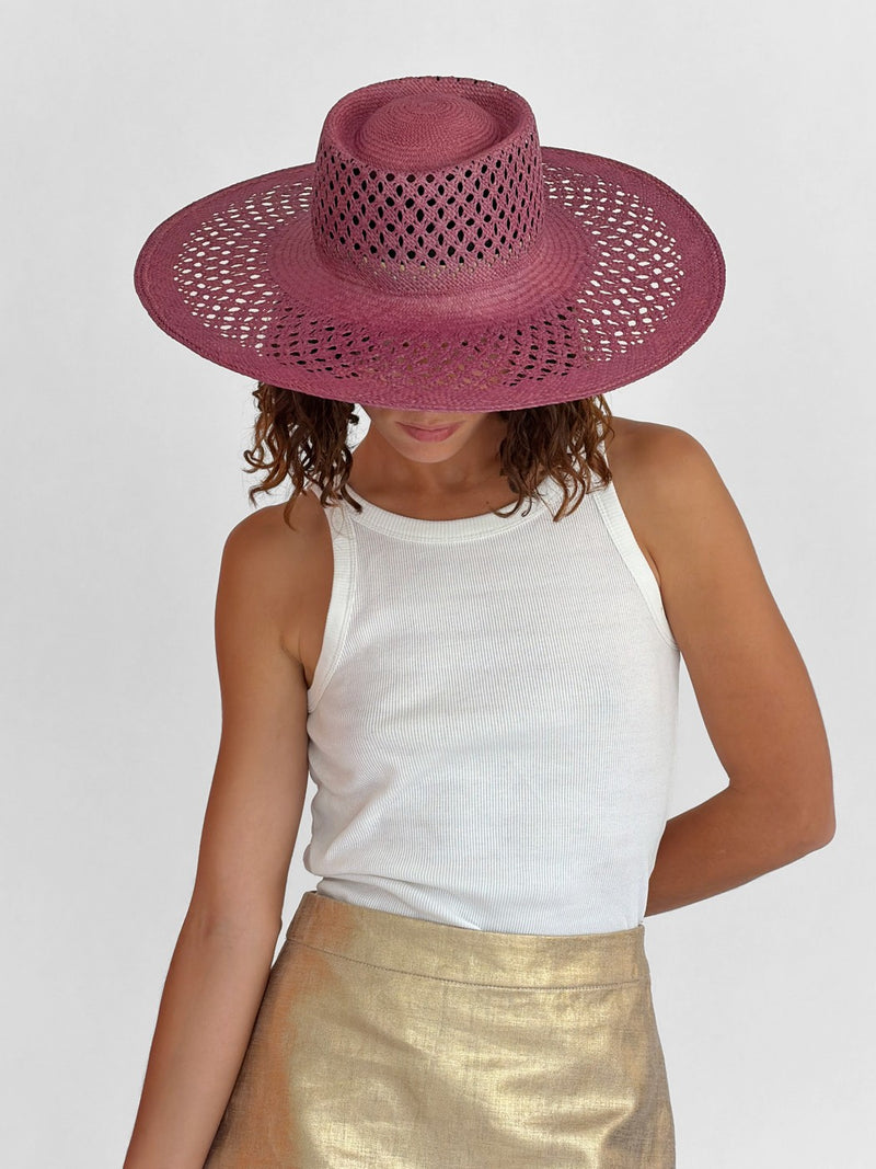 Chapeau Paille Opale Jr - Blush