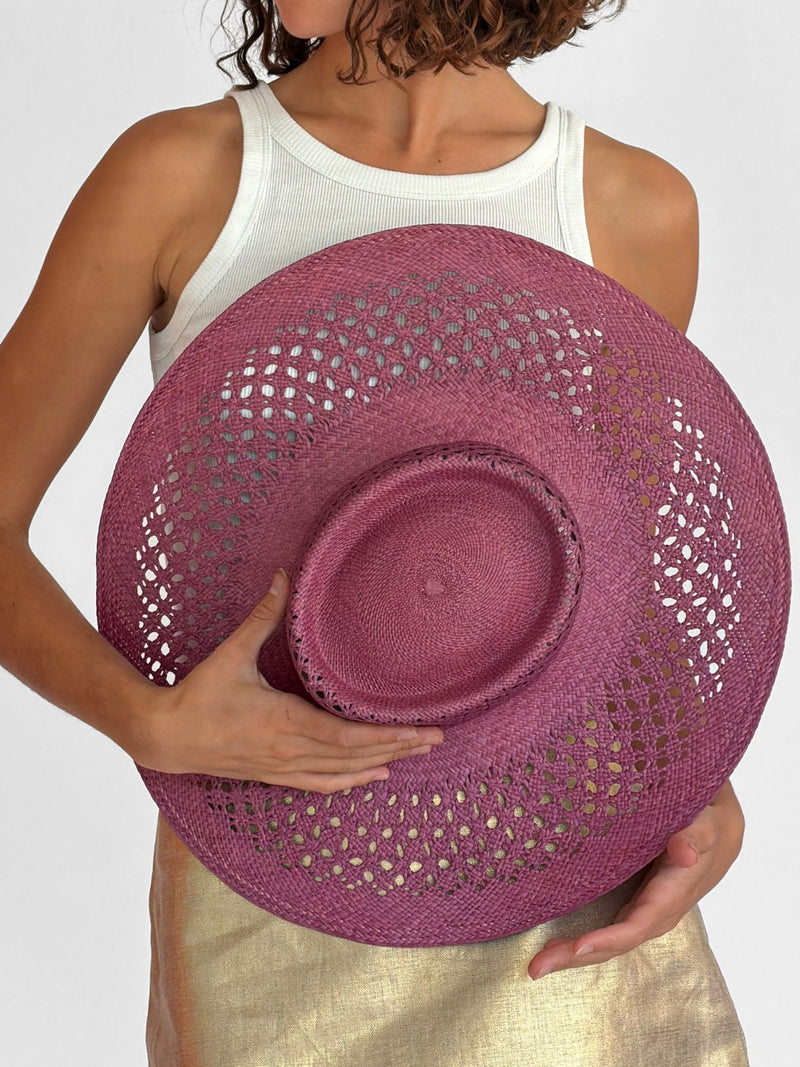 Chapeau Paille Opale Jr - Blush