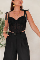 OPALE Noir - Bustier Dentelle