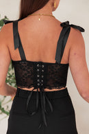 OPALE Noir - Bustier Dentelle