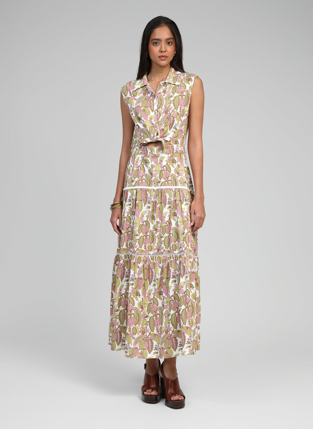 Robe Longue Opavia Ampelia Tilleul