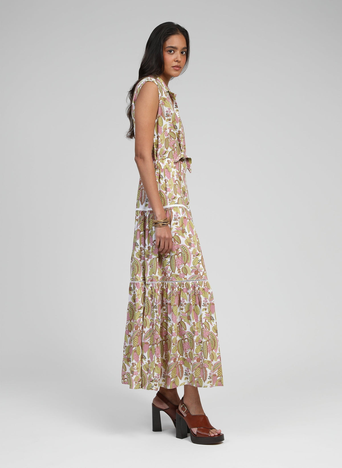 Robe Longue Opavia Ampelia Tilleul