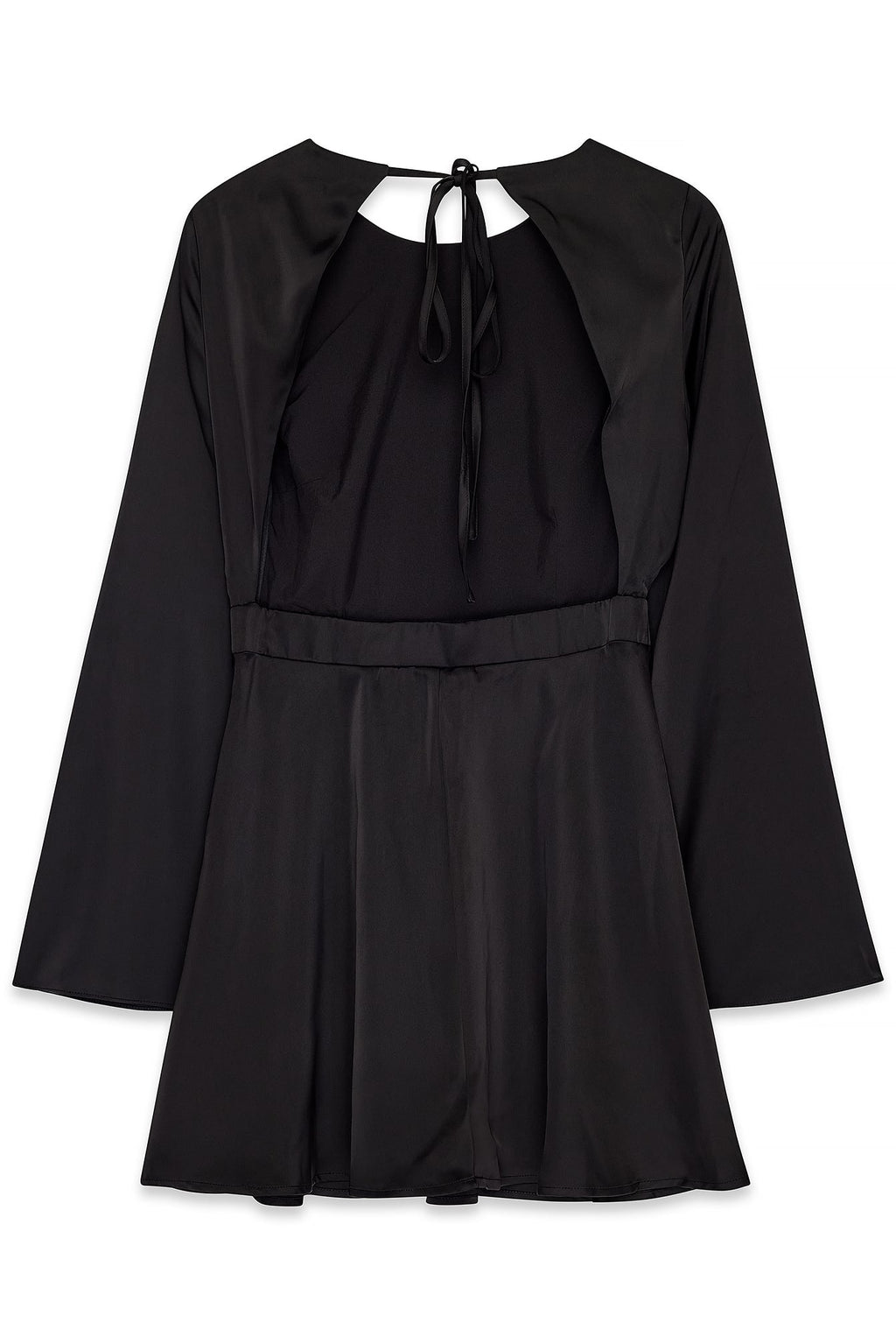Open Back Black Dress