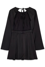 Open Back Black Dress