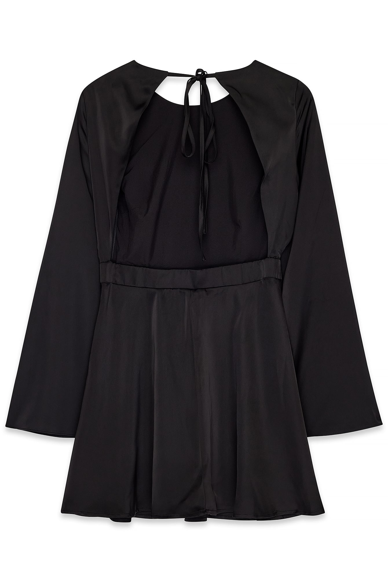 Open Back Black Dress