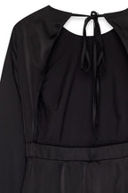 Open Back Black Dress