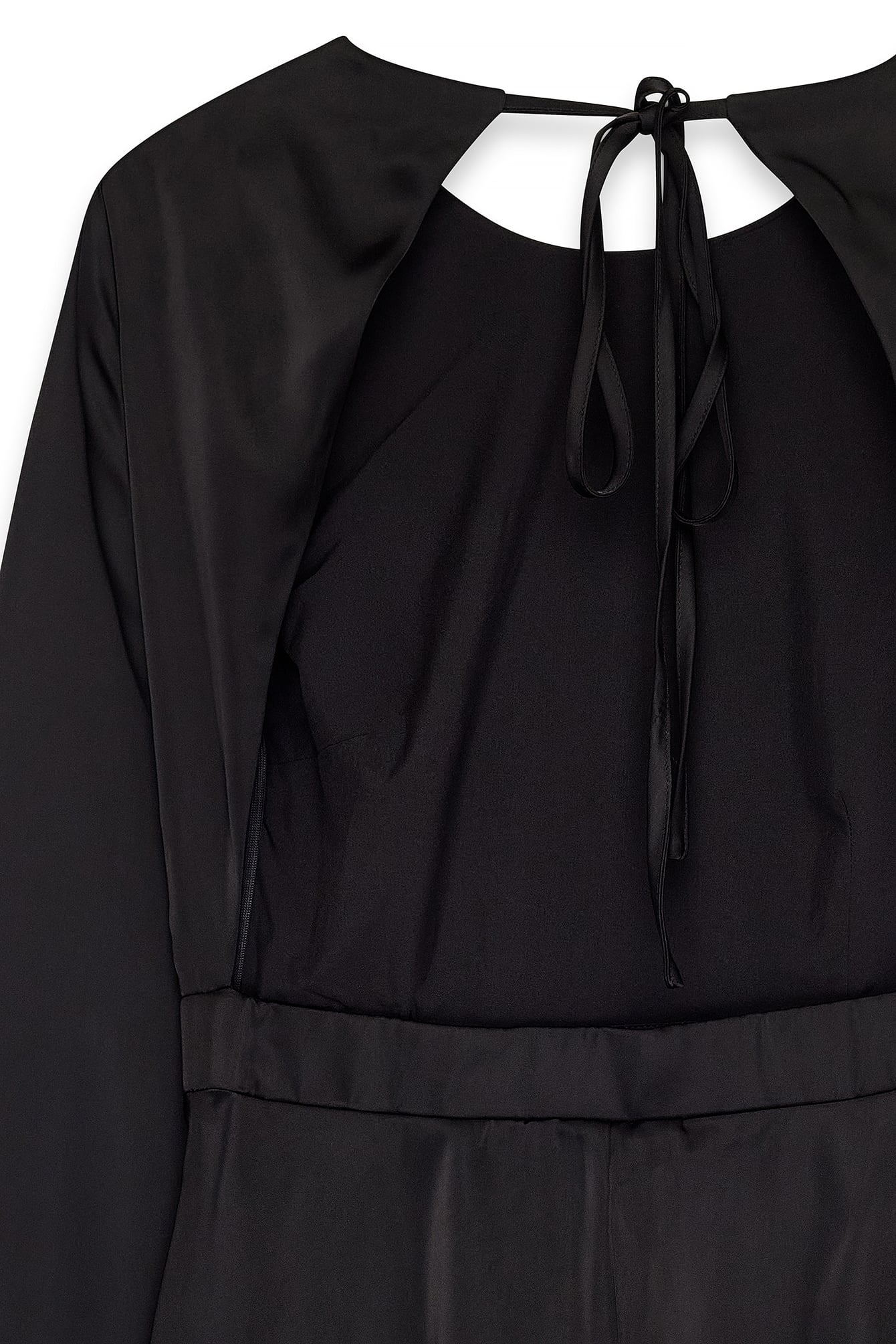 Open Back Black Dress