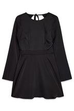Open Back Black Dress