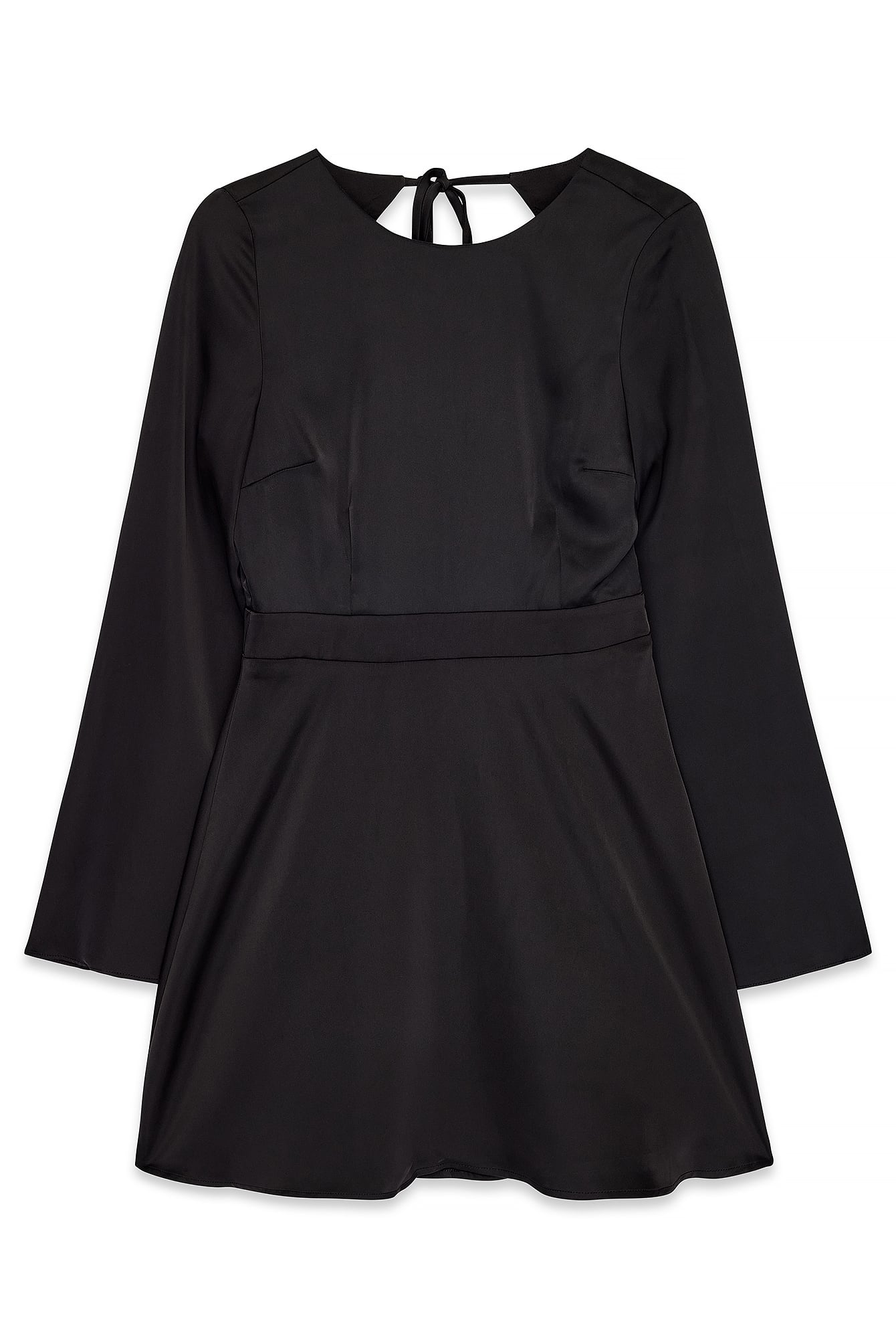 Open Back Black Dress