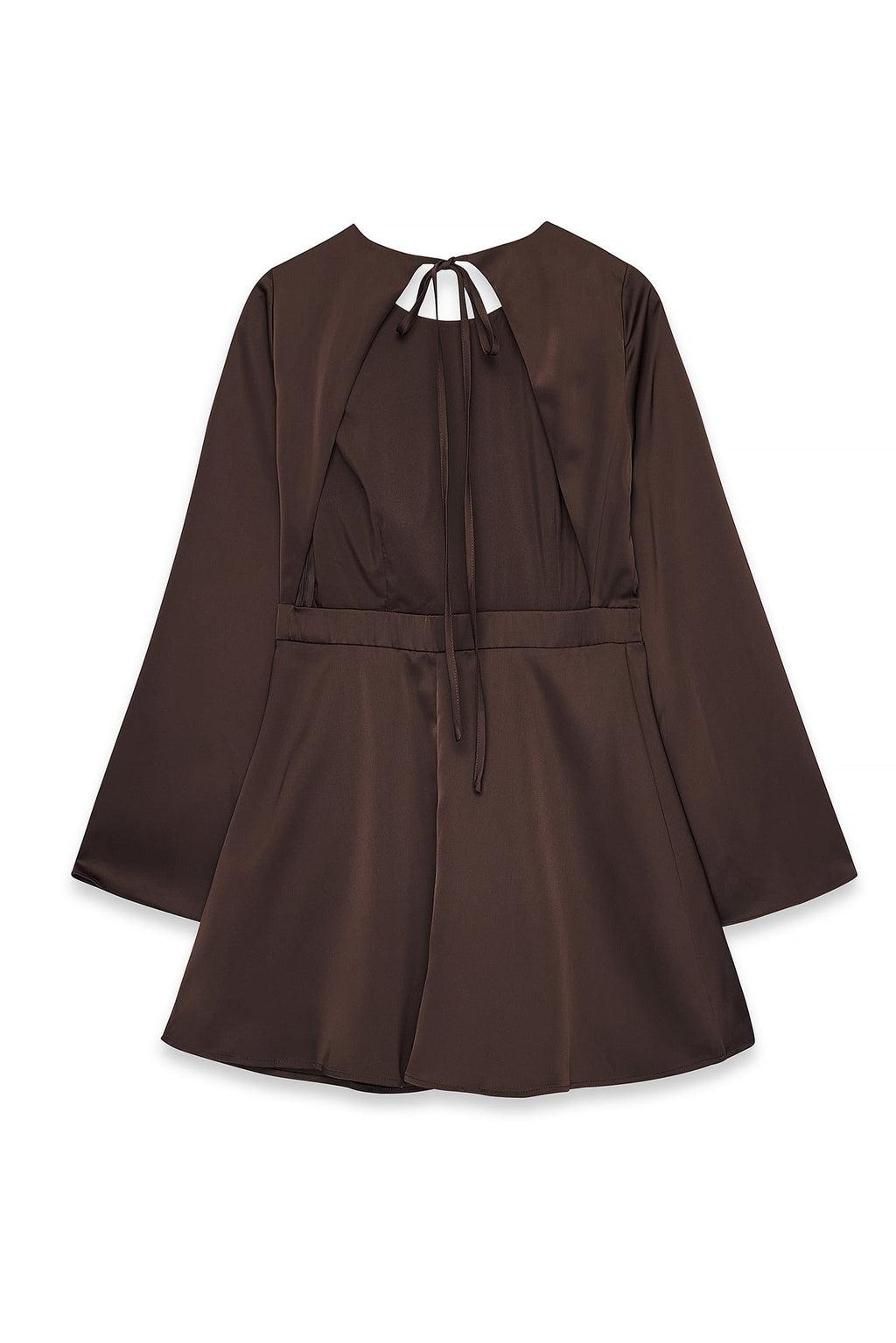 Robe Dos Ouvert Marron