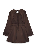 Robe Dos Ouvert Marron