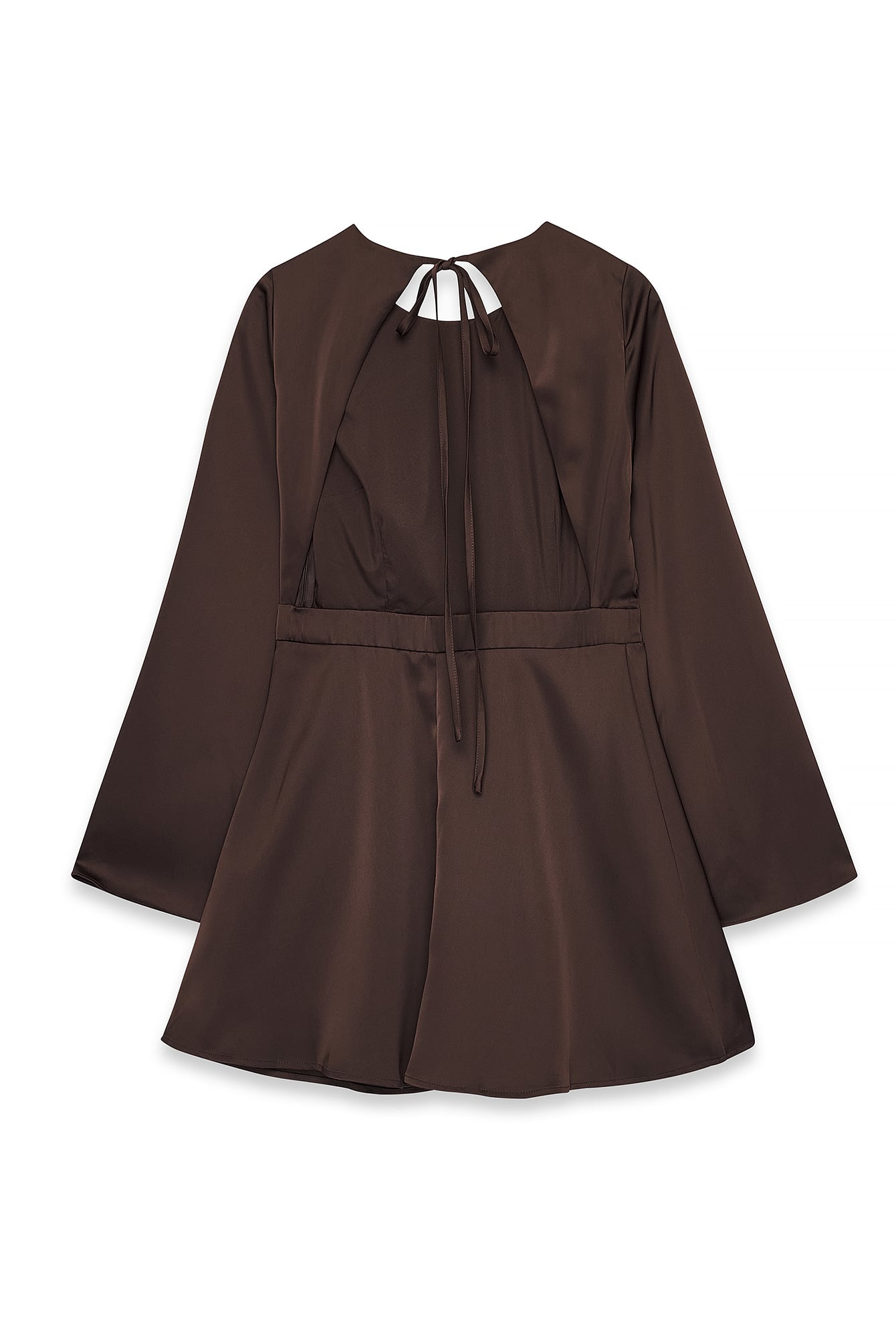 Robe Dos Ouvert Marron