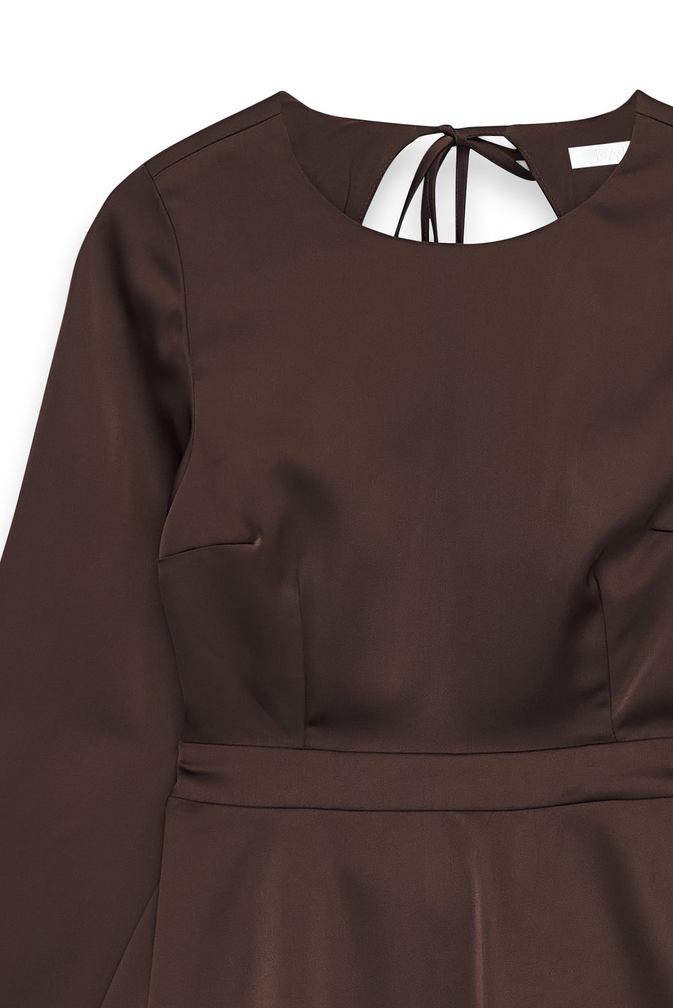 Robe Dos Ouvert Marron