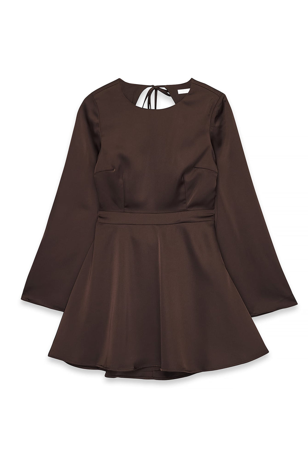 Robe Dos Ouvert Marron