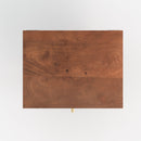 Table de chevet suspendue Oréa en bois de manguier