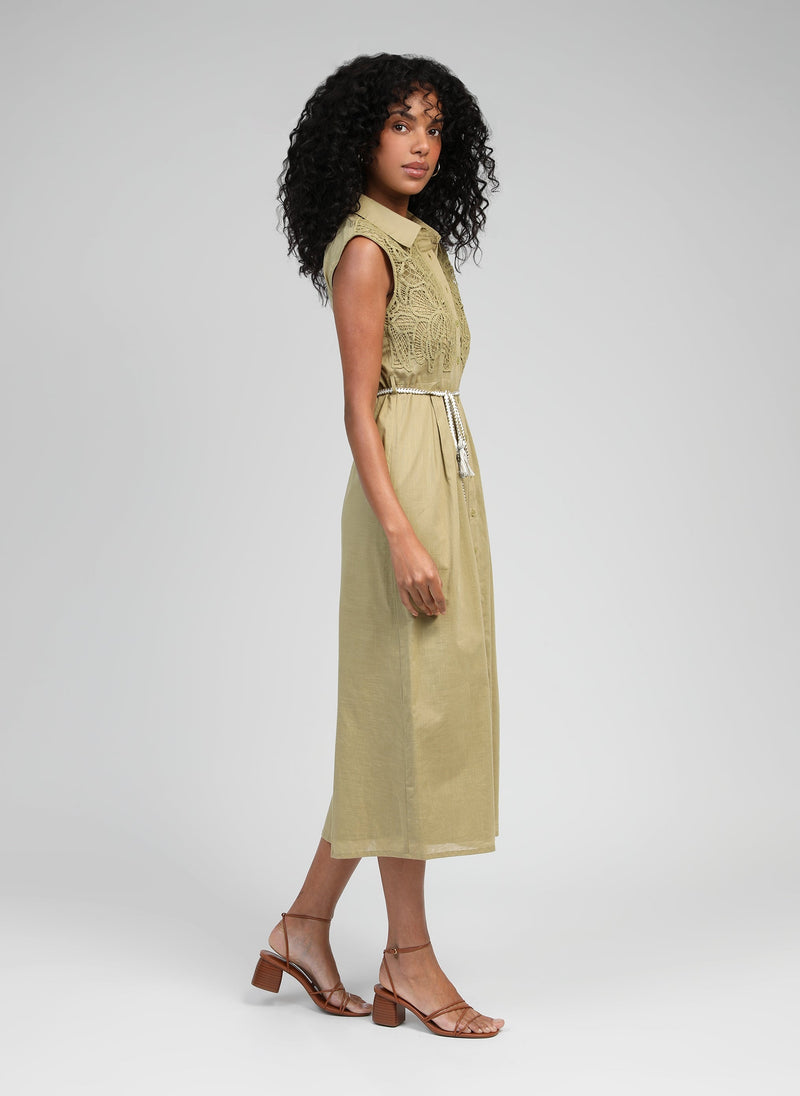 Orenia Lime Blossom Long Dress