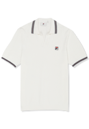 Orentano Regular Johnny Collar Knitted Polo Shirt - Egret
