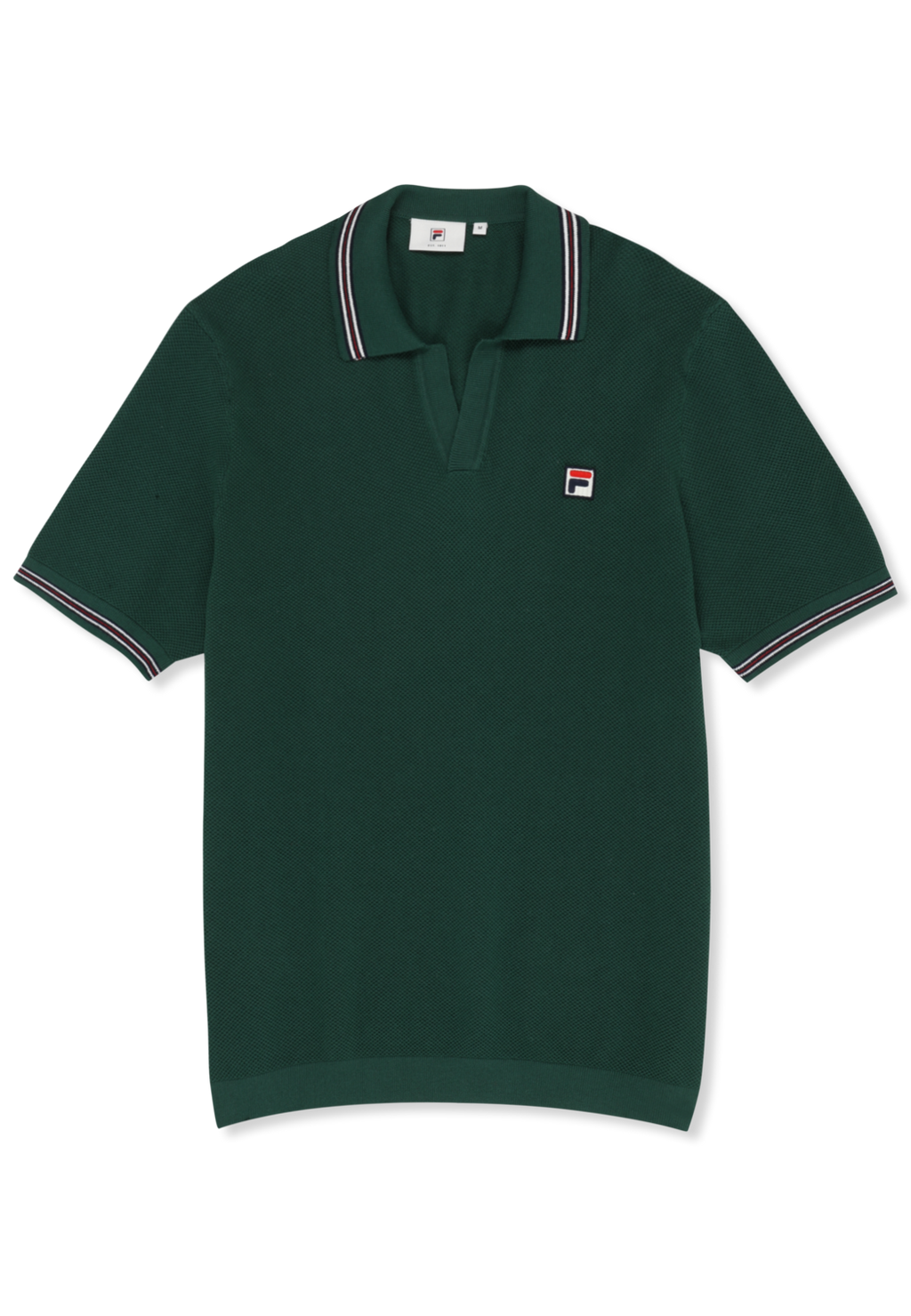 Polo De Punto Con Cuello Johnny Clásico - Verde Ramo