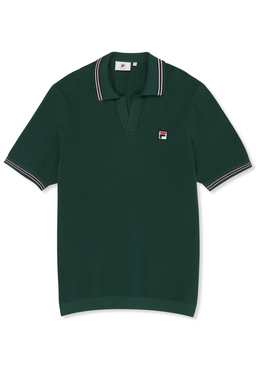 Polo De Punto Con Cuello Johnny Clásico - Verde Ramo