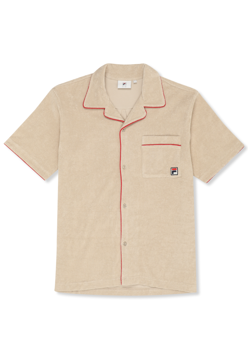 Camisa casual Resort Terry - Pepper White