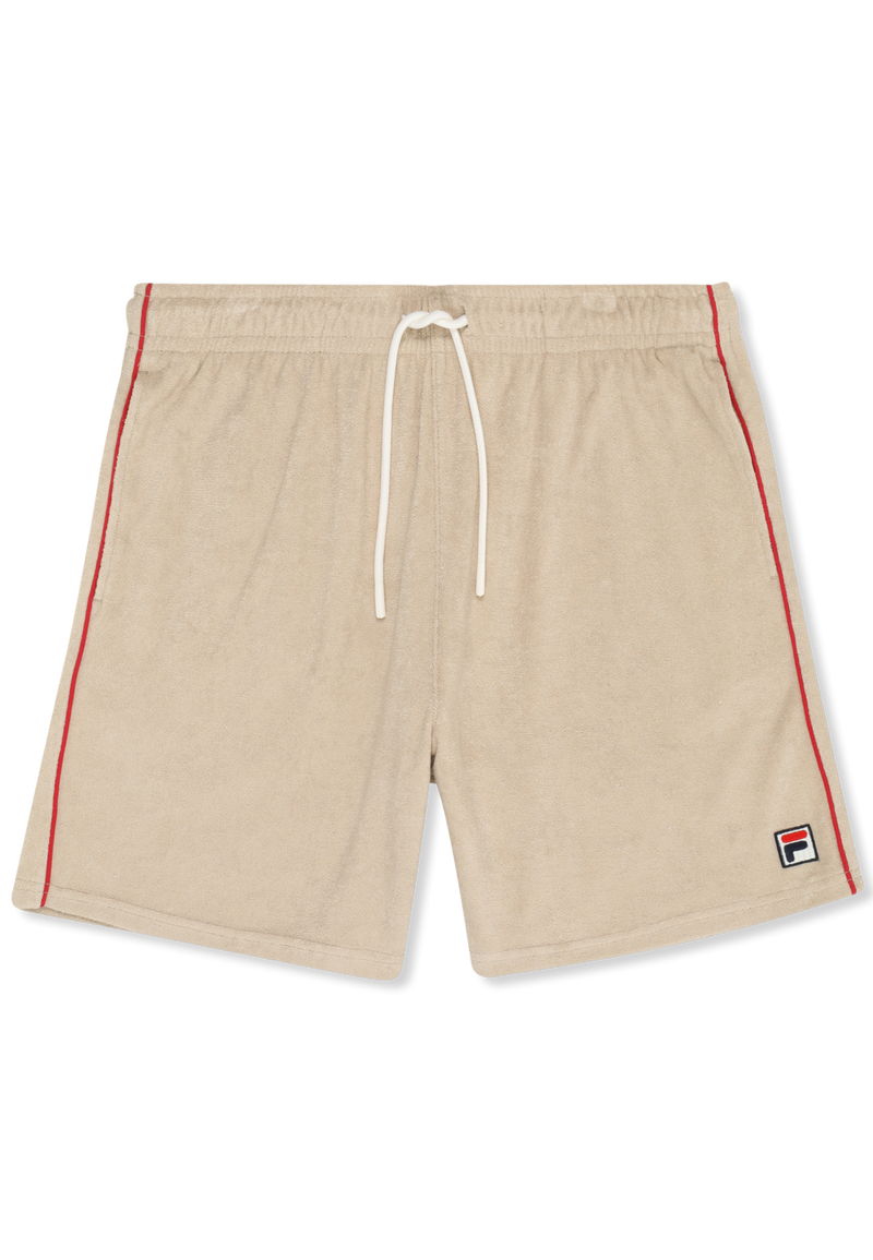 Empoli Regular Towelling Shorts - Blanc Poivre