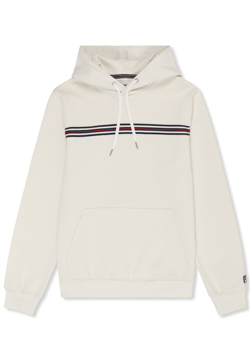 Diecimo Regular Heritage Tape Hoodie - Egret