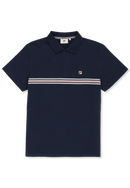 Diecimo Regular Heritage Tape Polo Shirt - Black Iris