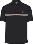 Diecimo Regular Heritage Tape Polo Shirt - Noir