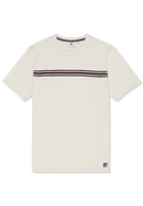 Diecimo Regular Heritage Tape T-Shirt - Egret
